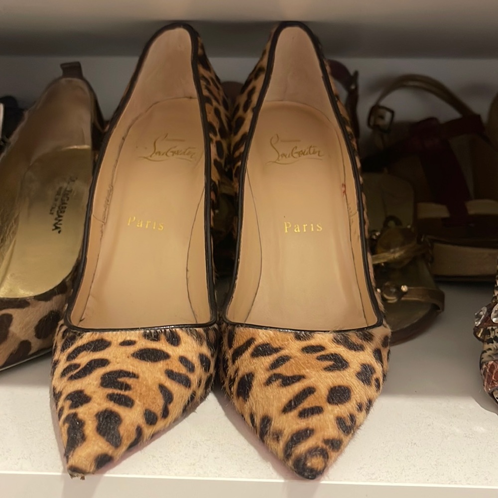 Christian Louboutin leopard So Kate 120 heels
